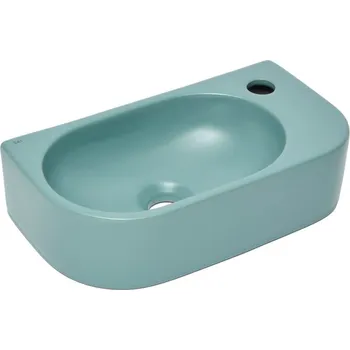 Umyvadlo Swiss aqua technologies Umývátko SAT Infinitio 40x21,5 cm zelená mat bez přepadu SATINF4021LGEM