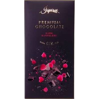 Čokoláda Čokoláda ISPIRITI hořká 61% s malinami 80g