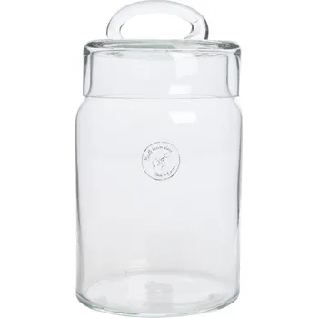 Dóza na potraviny Kulatá skleněná dóza s víčkem AMSTERDAM 22cm