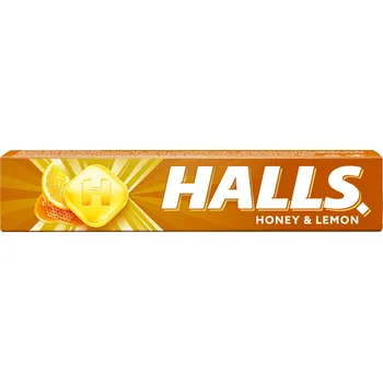 Bonbon HALLS Honey Lemon 33,5g cena za kartonové balení (Kartonové balení : 20 ks)