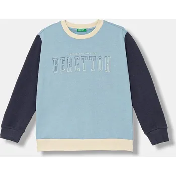 Chlapecká mikina Dětská mikina United Colors of Benetton 3EB5C10R5.G.Seasonal modrá 50X, vel. 150