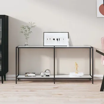 Konferenční stolek Konzolový Stolek VidaXL bílá matná 160 x 75,5 x 35 cm