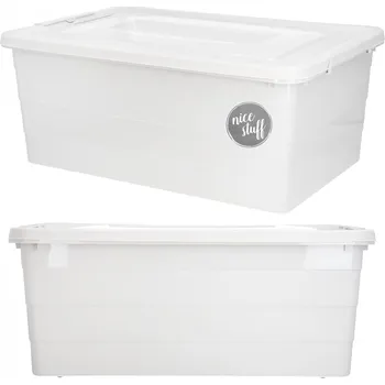 Úložný box PLASTOVÁ NÁDOBA ÚLOŽNÉ BOXY S VÍKEM UZAVÍRATELNÝ BOX 40l