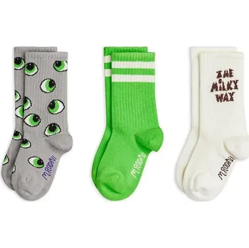 Pánské ponožky Dětské ponožky Mini Rodini Eyes 3-pack 26260123 bílá 00X, vel. 36/39