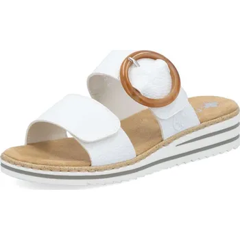 Dámské pantofle Dámské nazouváky RIEKER V0692-80 bílá S6 38