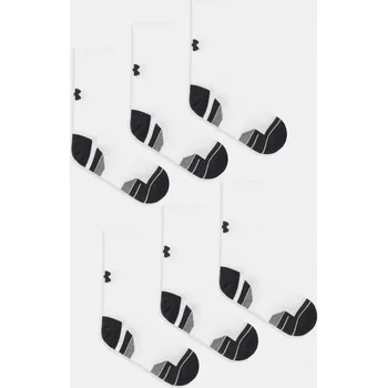 Ponožky Under Armour 6-pack 1386242 bílá 00B, vel. L