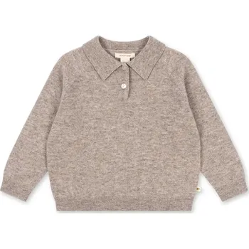 Dívčí oblečení Dětský vlněný svetr Konges Sløjd BASI POLO KS104662.PPY2 béžová 80X, vel. 104