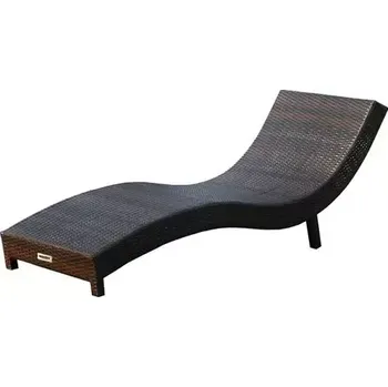 Zahradní nábytek Zahradní lehátko - HECHT MANILA (Elegantní hliníkové lehátko s komaxitovou úpravou a imitací ratanu. Odolné vůči nepříznivému počasí a UV záření, snadná údržba. Nosnost 180 kg.)