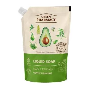 Koupelová kosmetika Green Pharmacy Aloe a Avokádo tekuté mýdlo náhradní náplň 460 ml