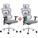 Kancelářská židle Nicea - šedá - 1 + 1 zdarma