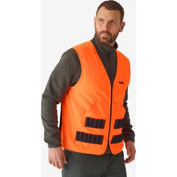 SOLOGNAC Lovecká vesta 100 OOP fluorescenční 3XL ORANŽOVÁ