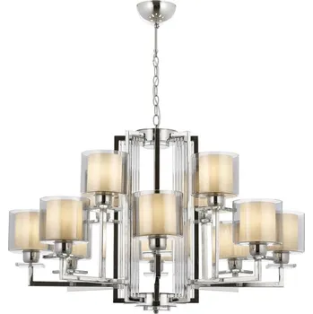 Lustr na řetězu VARANA 12xE27/40W/230V lesklý chrom