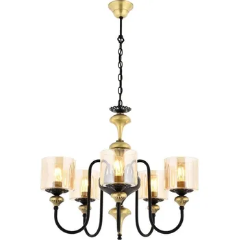 Lustr na řetězu BUSAN 5xE27/40W/230V zlatá