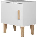 Noční stolek KUBI - bílý