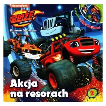 DVD film Blaze i megamaszyny. Akcja na resorach. Książka + DVD z bajkami - Praca zbiorowa