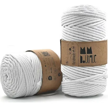 Příze MMboutique bavlněná šňůra Premium 5mm White