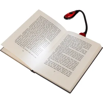 Lampička LED lampička na knížku - červená