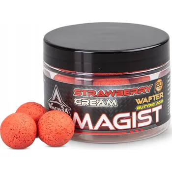 Nástraha Saenger Anaconda vyvážené boilie Wafter Magist Strawberry Cream 70g Průměr:
