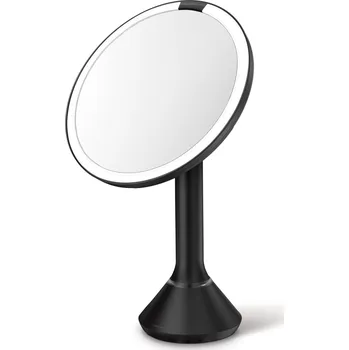 Zrcadlo Kosmetické zrcátko Simplehuman Sensor Touch, DUAL LED osvětlení, 5x, dobíjecí, černá ocel