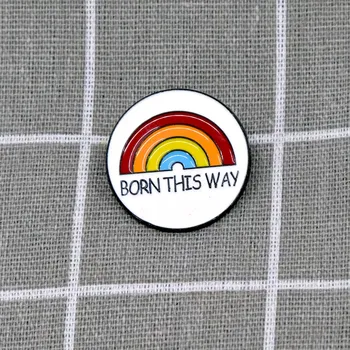 Pinarna.cz - Odznáček Duha - Born this way / Takhle jsem se narodil(a)