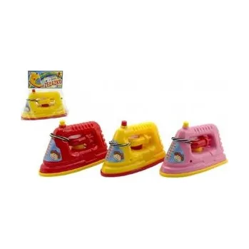 Dětská kuchyňka Žehlička plast 15cm, 2 barvy, v sáčku - 1 kus