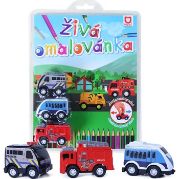 omalovánky Živá omalovánka auta, 3 ks