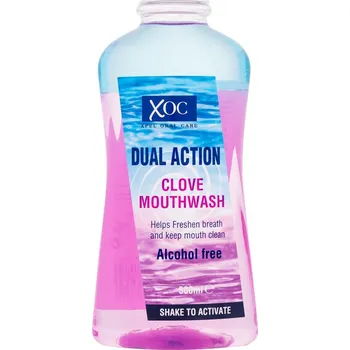 Ústní voda Xpel Dual Action Clove Mouthwash 500 ml ústní voda pro svěží dech a čistou dutinu ústní