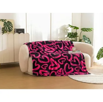 deka Mikroplyšová deka AMORYS, růžová Rozměr: 200 x 220 cm