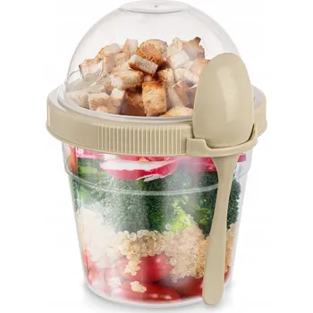Dóza na potraviny KELÍMEK NA JOGURT S LŽIČKOU LUNCHBOX NA OVESNOU KAŠI MUSLI S SEBOU