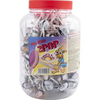 Bonbon 2 POP BALENÝ v&nbsp;dóze - lízátko z hroznového cukru 7,6g
