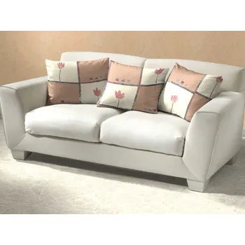 Dekorativní polštářek Bavlněný dekorační polštářek 40x40 KOMFORT Tulipán světle hnědý