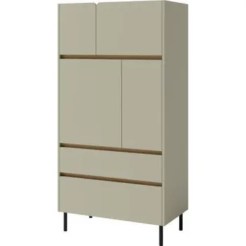 Komoda LC05 Vysoká komoda Luca, eukalyptus / dub baltic dune, 80 x 165&nbsp;x 40 cm&nbsp;