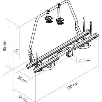 Nosič kol Nosič kol Thule Caravan Superb XT model Short