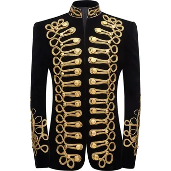 Best Fashion Pánské sametové sako pro slavnostní příležitosti Barva: Černá, Velikost: XL