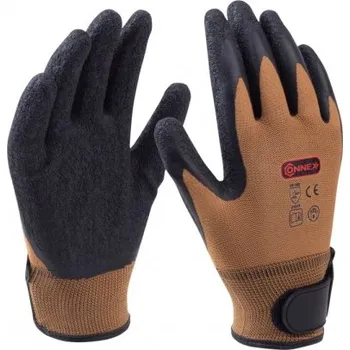 Pracovní rukavice Rukavice dámské + suchý zip kůže hnědá vel.8