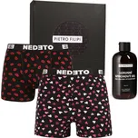 Pánská dárková sada trenky a boxerky Nedeto a sprchový gel Pietro Filipi (3NPGBP1L) XL Možnost vrácení zboží ZDARMA do 120 dnů!