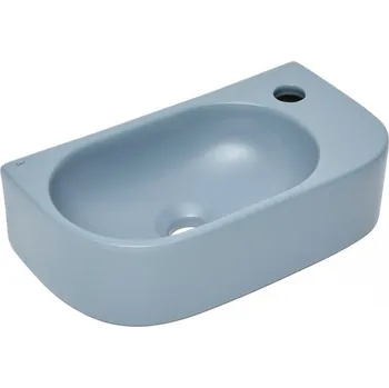 Umyvadlo Swiss aqua technologies Umývátko SAT Infinitio 40x21,5 cm tmavě modrá mat bez přepadu SATINF4021DBLM