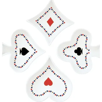 Mističky na předkrmy porcelánové CASINO ROYALE sada 4ks