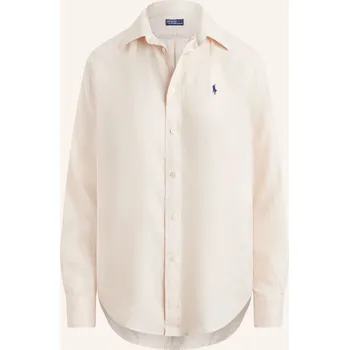 Dámská halenka Polo Ralph Lauren Dámská Lněná Košilová Halenka, krémová /...