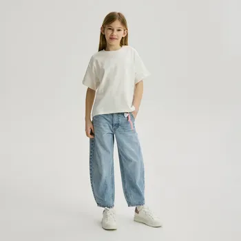 Dívčí oblečení Reserved - Skater džíny s přívěskem - modrá - 294HN-55J - 294HN-55J-134