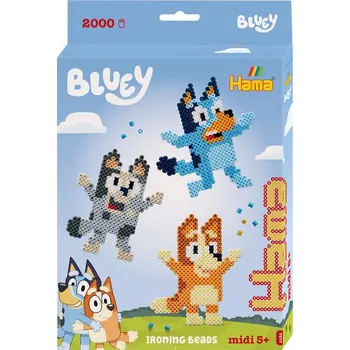 Dětské navlékací korálky Dárkový box Bluey MIDI