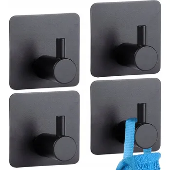 Věšák Háček bez vrtání Vilde černý