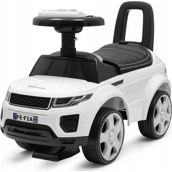 Dětské vozidlo SUV ODRÁŽEDLO , EKO KŮŽE, ČALOUNĚNÍ BABY MIX PRIME, BÍLÁ