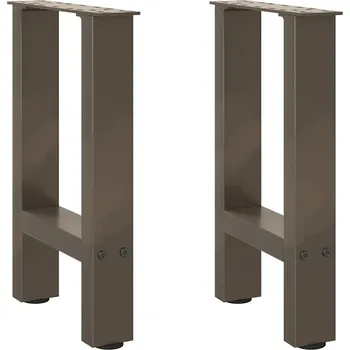 Konferenční stolek Nohy ke konferenčnímu stolku, přírodní ocel, 2 ks, 38x(42-43) cm