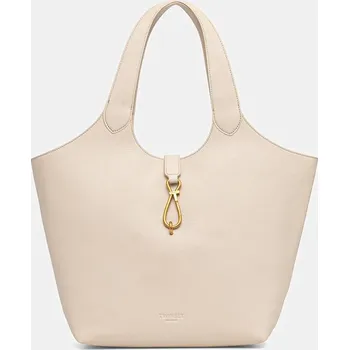 Kožená kabelka Twinset 261TB7130 béžová 02X, vel. ONE SIZE