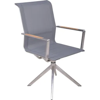 Šedá kovová zahradní židle Salida – Garden Pleasure ID_1665392