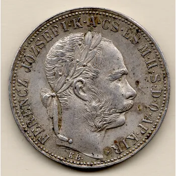 Mincovna Kremnica František Josef I. Zlatník (Forint) FJI 1884 KB 12.32 g, stříbrná mince