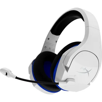 Sluchátka HyperX Cloud Stinger Core - Wireless Gaming Headset (White-Blue) - PS5-PS4 (HHSS1C-KB-WT/G)- Sluchátka pro herní konsole
