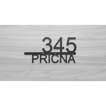 Domovní cedule Domovní číslo na fasádu - Plastová deska 20 x 8cm