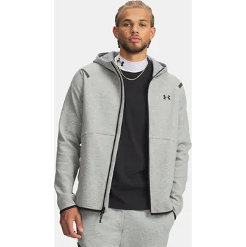 Pánská mikina Under Armour Pánská mikina UA Unstoppable Flc FZ HD 1389352-011 Šedá M